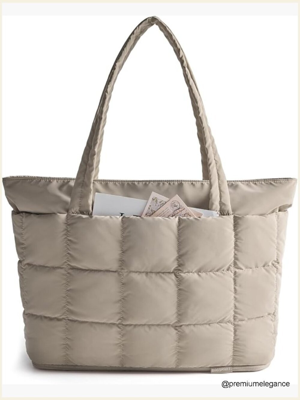 Expandable Tote Bag, Quilted Puffer Work Tote, Carry On Travel Gym Bag